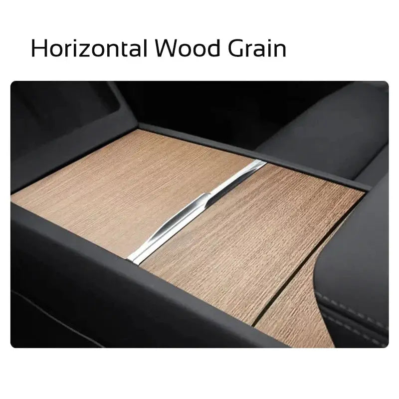 Center console wood-grain cover protector for Tesla Model 3 (2024–2026), Simples Market