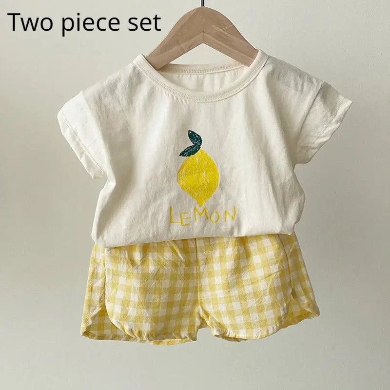 Cotton Baby Pajama Sets For Toddlers Sleeveless Summer Nightwear Kids Cartoon Homewear Comfortable Sleepwear