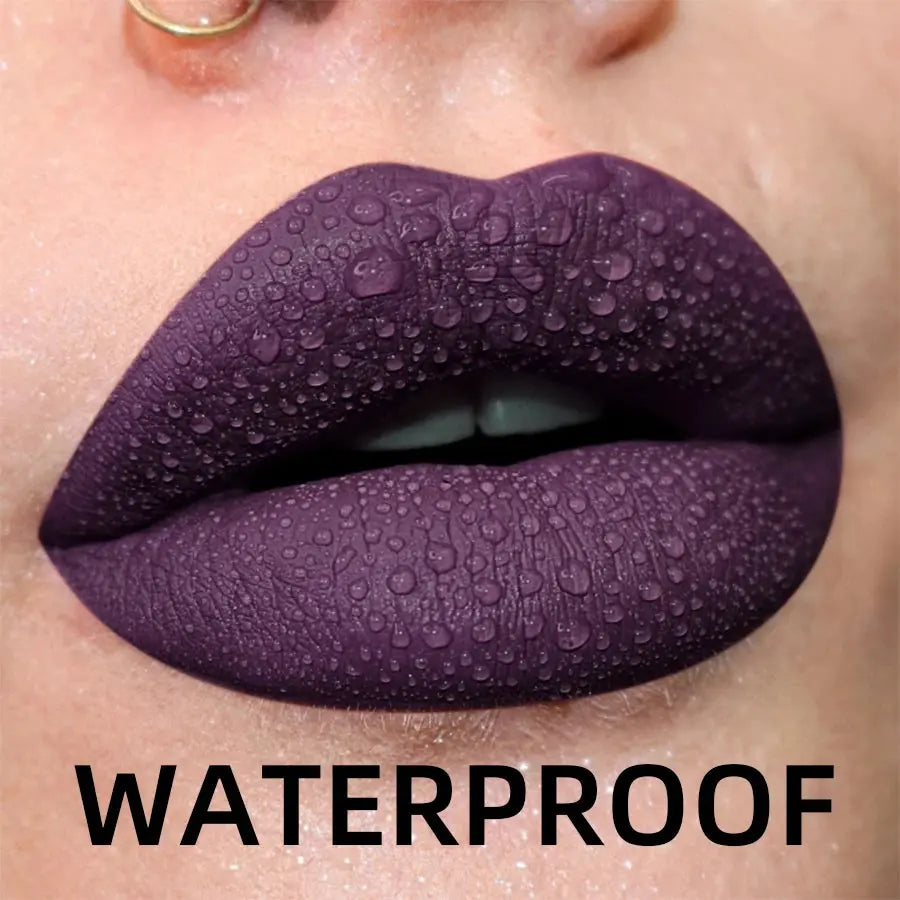 19 Colors Matte Velvet Lip Gloss Waterproof Long Lasting Liquid Lipstick With Nude Red Lip Tint And Lip Glaze