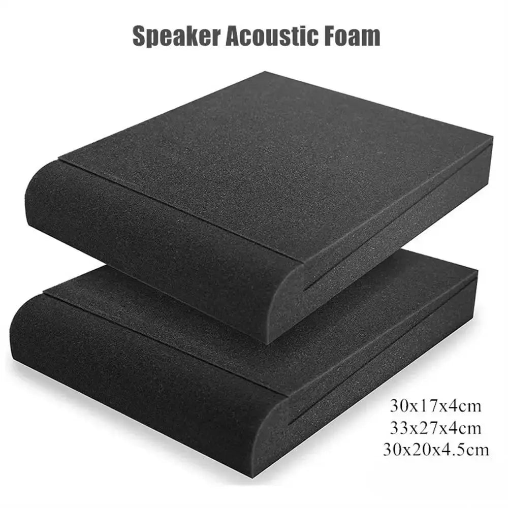 AuroraSound Studio Monitor Acoustic Foam Isolator Pads Anti Shock Design Reducing Vibrations and Echoes for Clear Audio