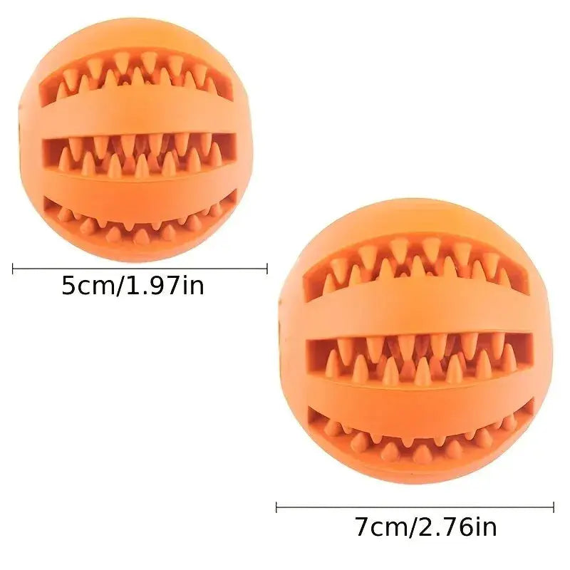 Nontoxic Bite Resistant Dog Ball Toy For Dogs And Cats Treat Dispenser Chew Toy Dental Cleaning Ball