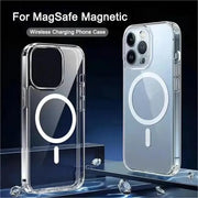 Clear MagSafe phone case for iPhone 11–16 Pro Max, PC material, anti-slip, ultrathin; set of 2