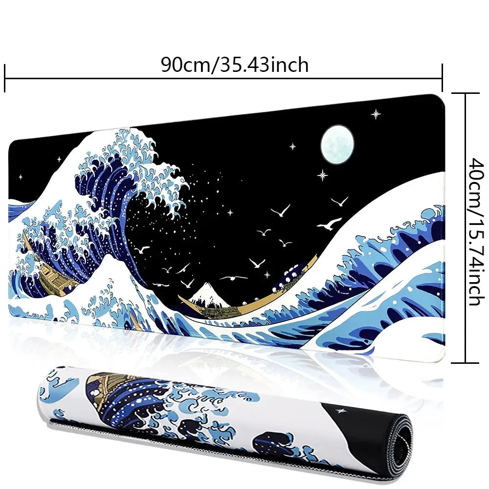 Large Desk Gaming Mouse Pad With Stitched Edges And Non Slip Rubber Base Extended Size For Precision