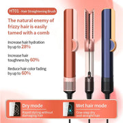 Simples Market HT01 hair straightening brush set in copper, rose gold, and navy (3-pack)