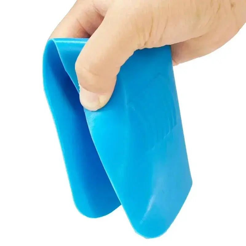 Rubber caulking finisher tool, blue, with ergonomic non-slip grip; Simples Market