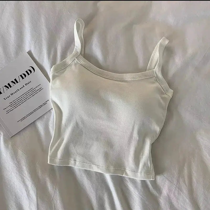 NovaLuxe Women Crop Top Sleeveless Breathable Cotton Poly Knit For Sexy Fit And Everyday Comfort