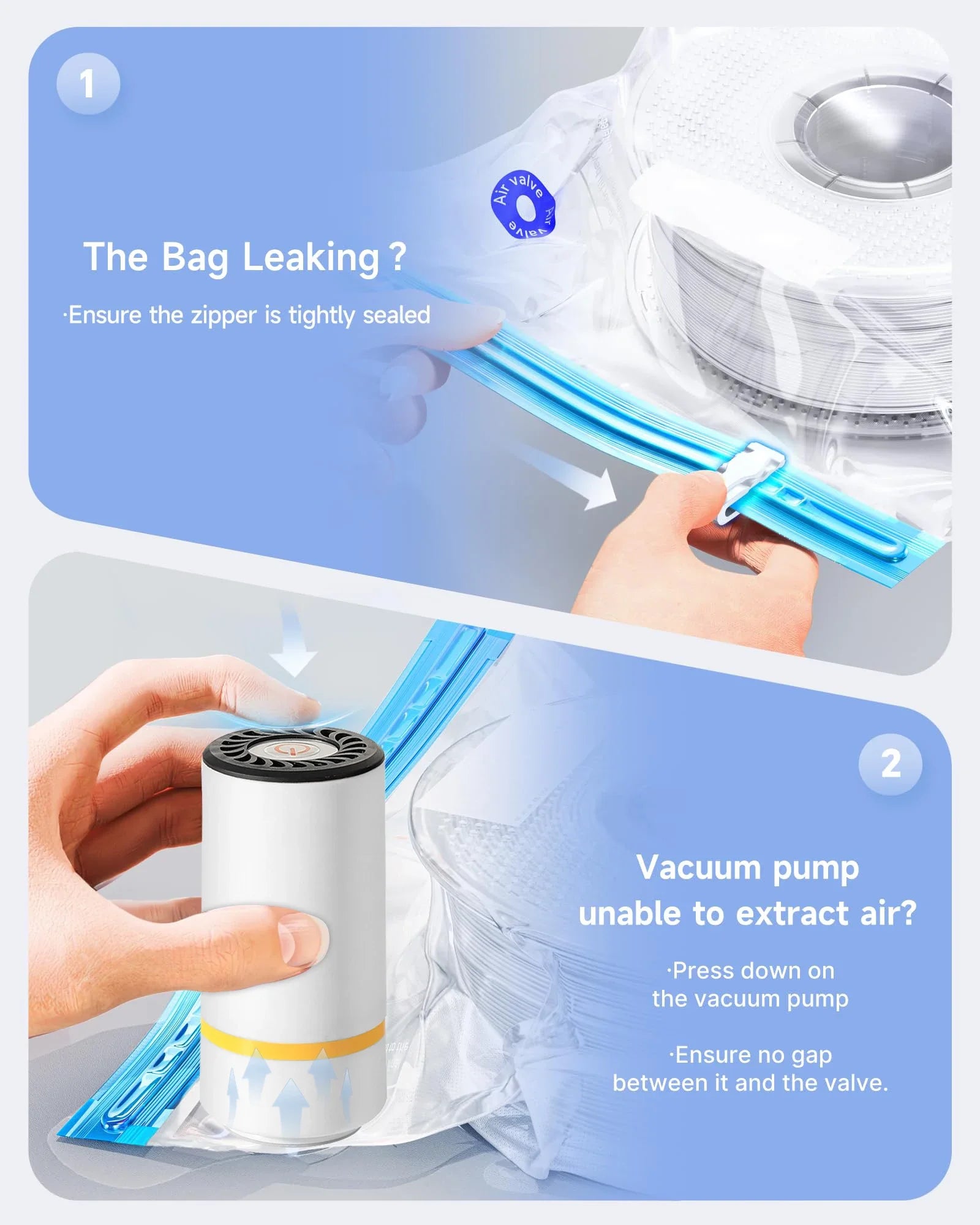 3D Printer Filament Vacuum Bag With USB Rechargeable Pump For PLA PETG