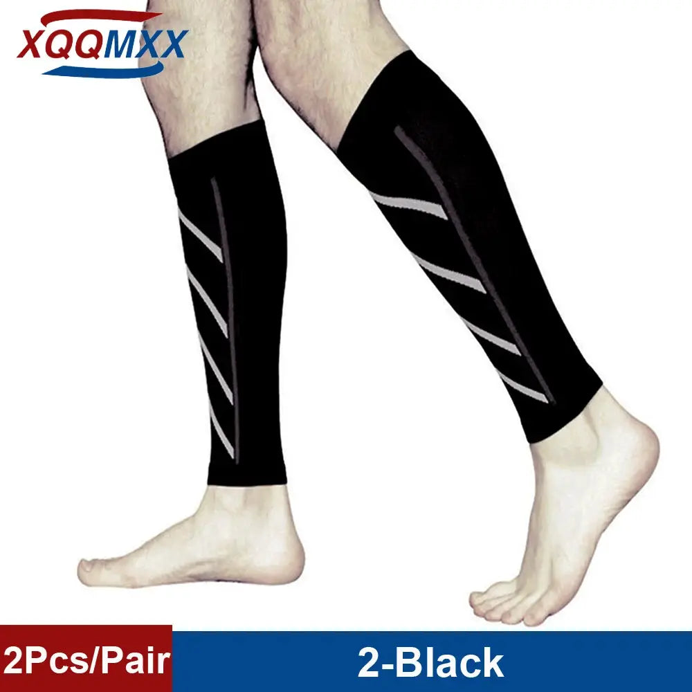Compression Calf Sleeves For Men And Women 20 To 30 MmHg Footless Shin Splint Relief For Running Cycling