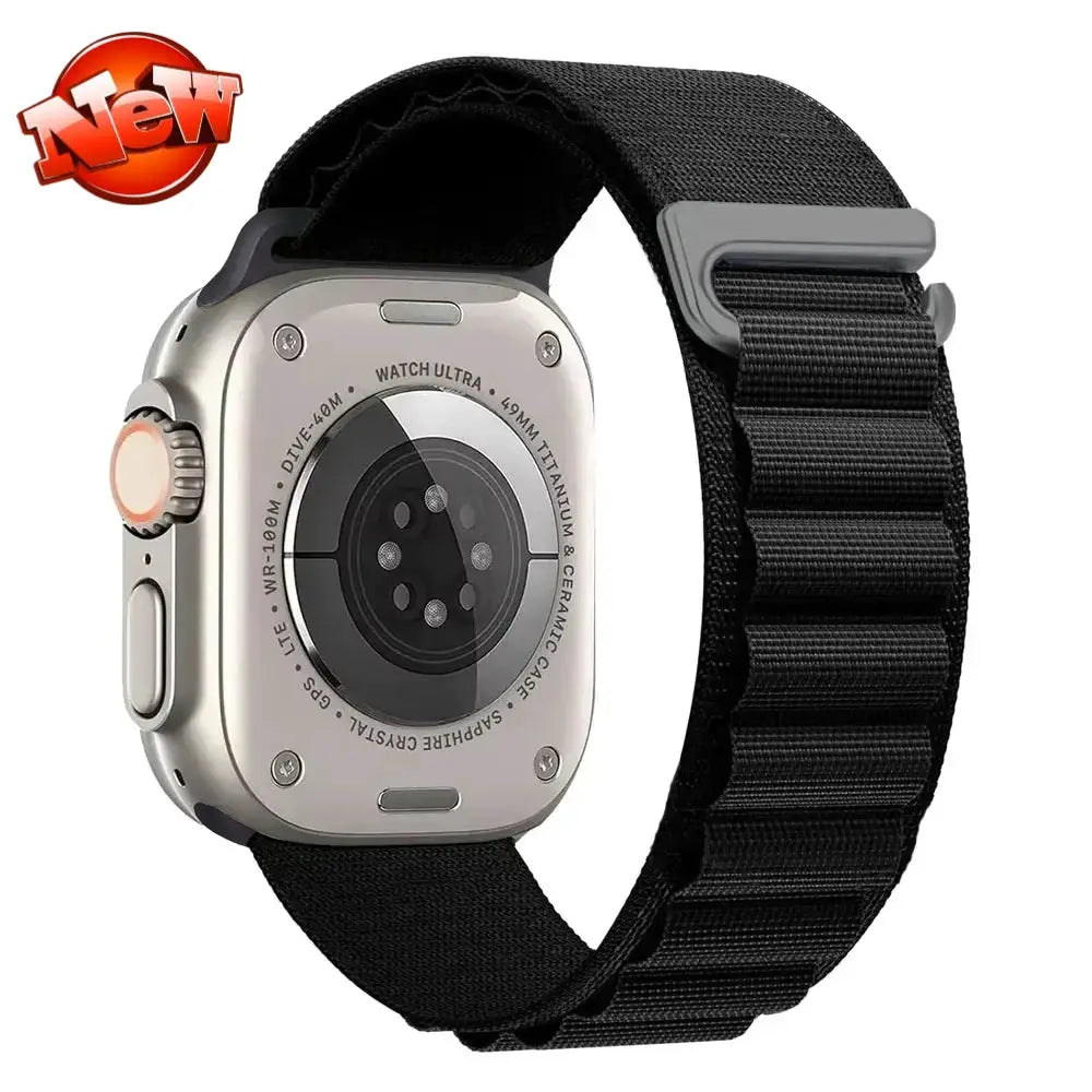 Alpine Loop Band for Apple Watch Ultra 49mm 11 10 9 8 7 46mm 42mm 45mm 41mm Nylon Wristband iWatch Series 6 5 4 SE 44 40mm Strap