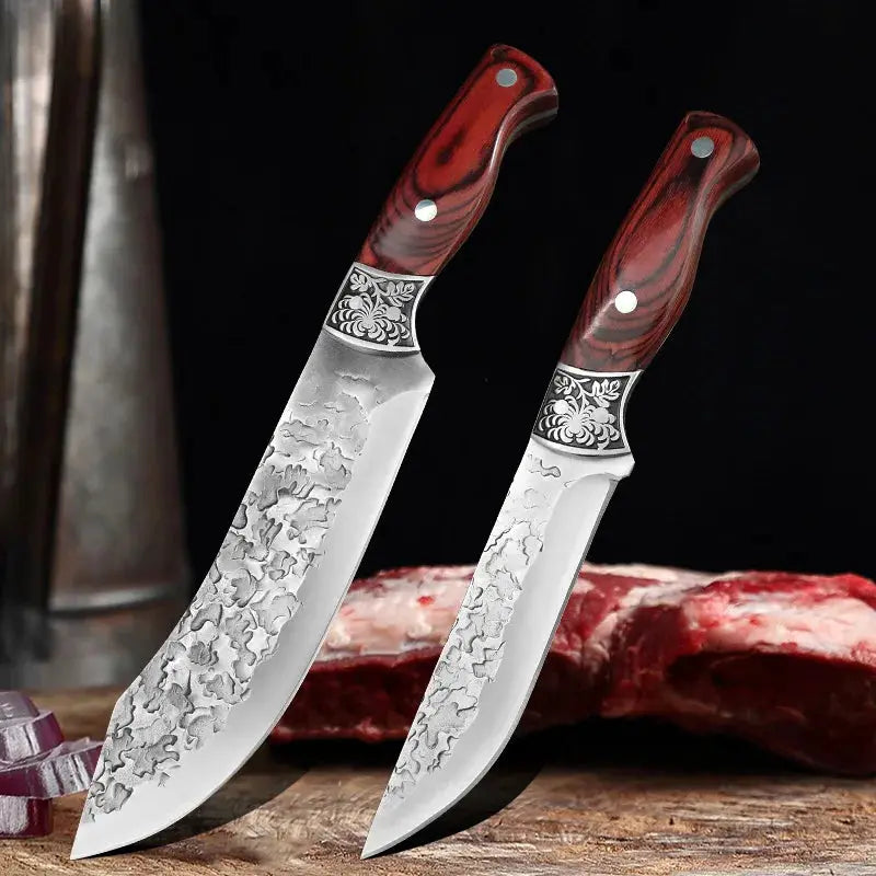 ChefPro Boning Knife With Rosewood Handle And Razor Sharp Stainless Steel Blade For Meat Poultry Fish