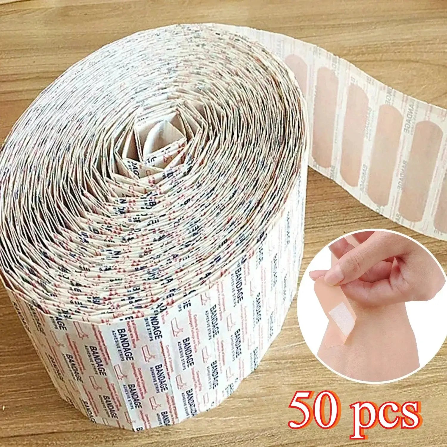 Waterproof Breathable Cushion Adhesive Plaster For Wound Hemostasis Sterile First Aid Gauze Bandage 50 And 100 Pieces