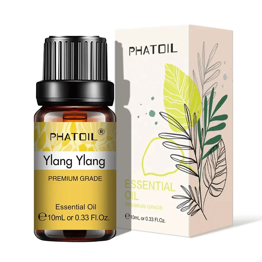 PHATOIL 10ml Natural Plant Essential Oil Eucalyptus Lavender Bergamot Vanilla Peppermint For Diffuser