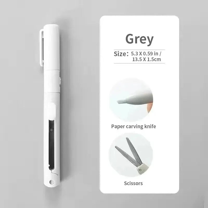 Mini Portable Pen Shape 2 In 1 Paper Cutter And Carving Knife For Scrapbooking Crafting Tools