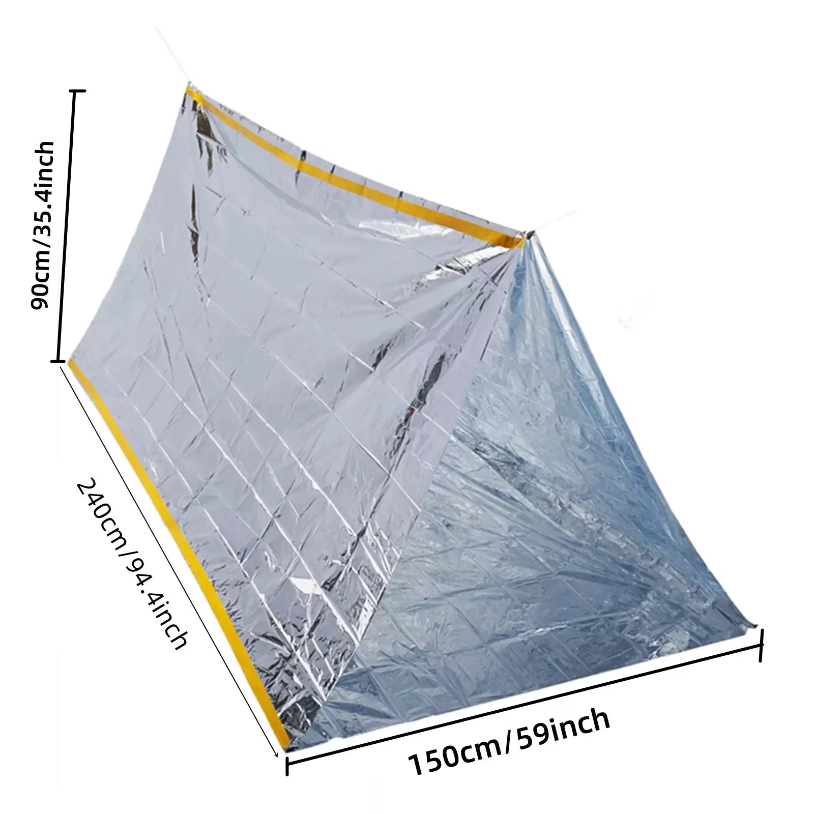 Emergency Tube Tent For Two People Waterproof Windproof Portable Camping Shelter For Outdoor Adventures