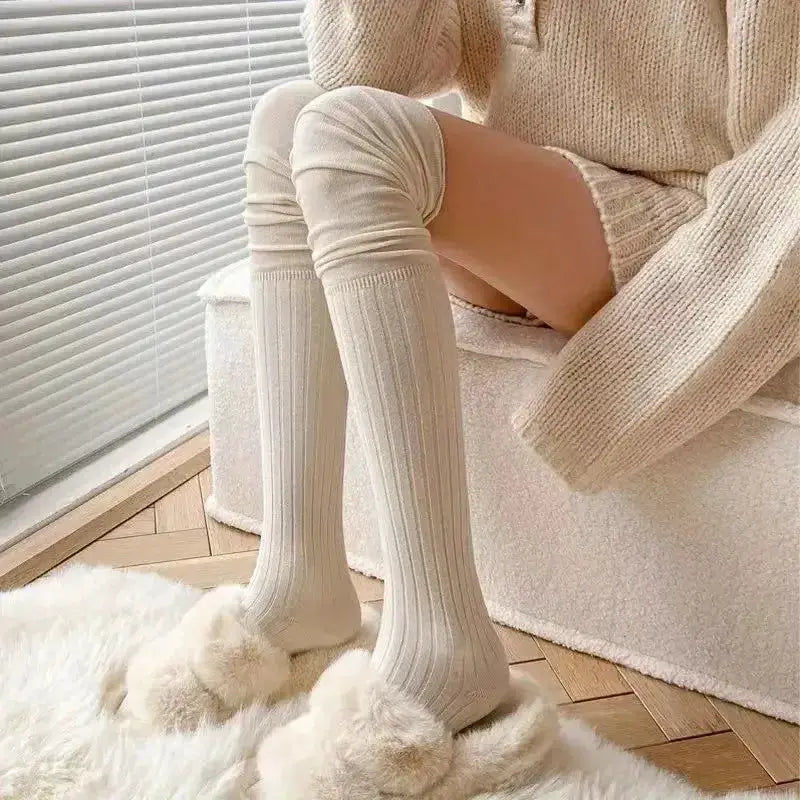 ComfyStep Women Knee High Socks Breathable High Elasticity All Season Casual Wear For Long Boots