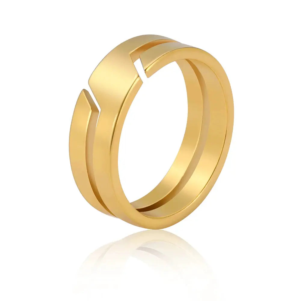 Skyrim Black Stainless Steel Ring for Men and Women Minimalist Casual Ring 2025 Wedding Gift for Lovers