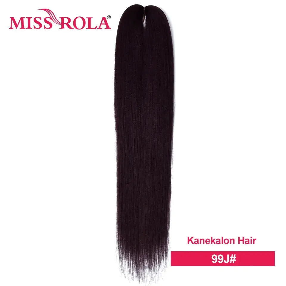 Miss Rola synthetic Kanekalon EZ Twist jumbo braiding hair, burgundy 99J, long bundle