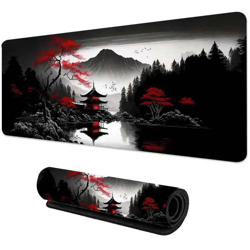 Sakura Scenery Large Extended Anti Slip Rubber Gaming Mouse Pad Desk Pad For Office And Gaming