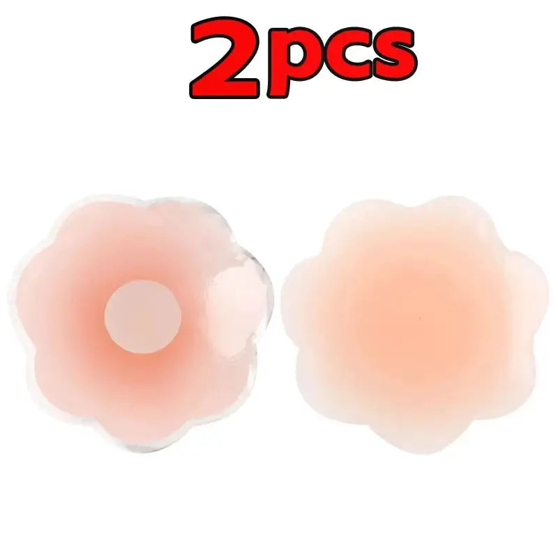 Reusable Silicone Nipple Covers For Women Soft Nipple Pasties Breast Petals Invisible Under Clothing Strapless Bra