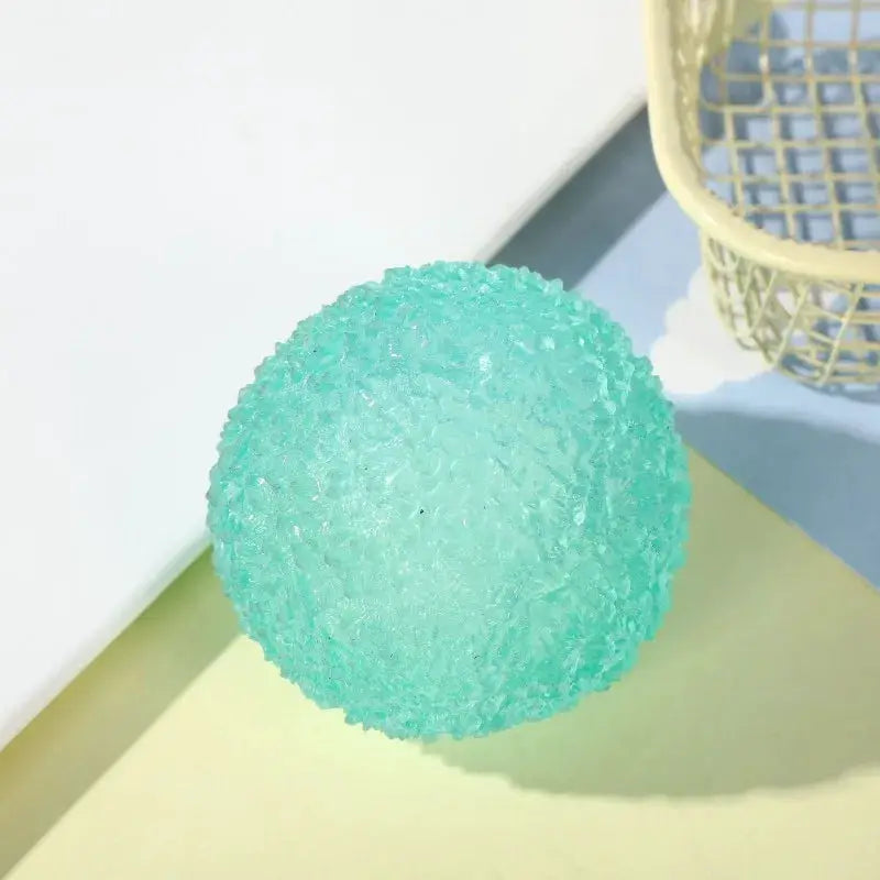 Ice Ball Maltose Squishy Toy Blue Mochi Sensory Fidget Toy Transparent Slow Rebound Decompression Toy Anti Stress