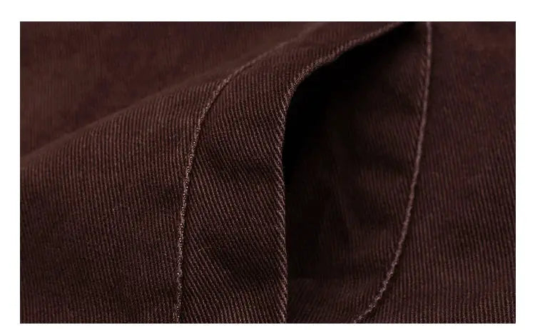 Japanese Vintage Polar Fleece Jacket Men brown fabric close-up seam detail.