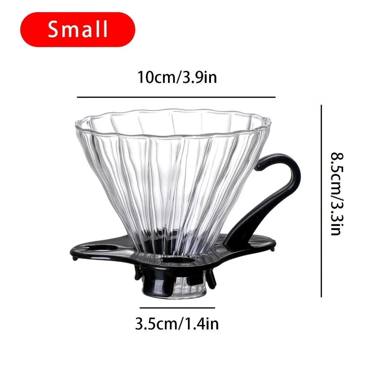 Handmade Glass Coffee Carafe With Filter Set For Pour Over Coffee Pot Tea Brewing Server Includes Coffee Extraction Cup