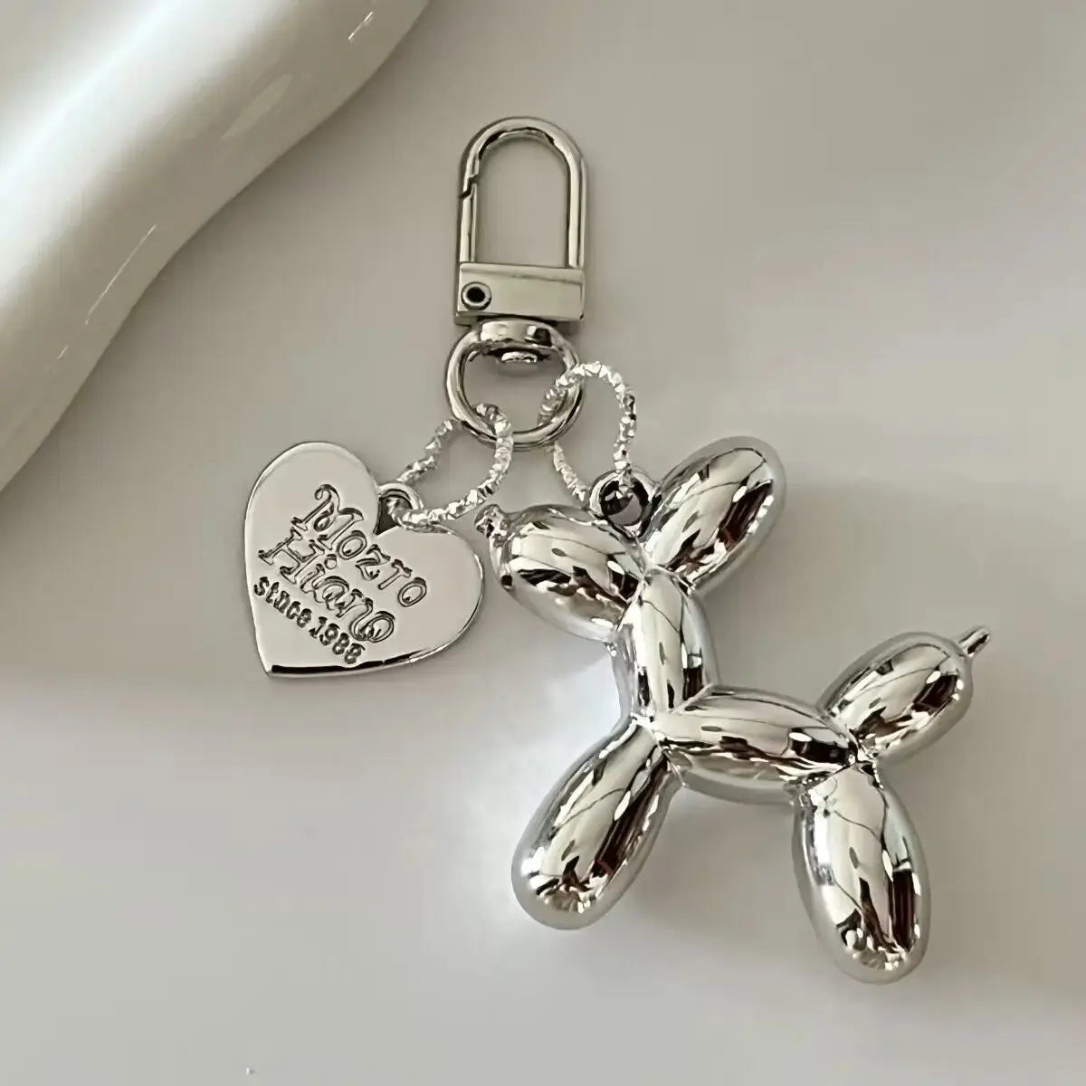 Jelly Balloon Dog Keychain Pendant Cute Cartoon Dog Chain Accessory For Keys Bags Unisex Gift
