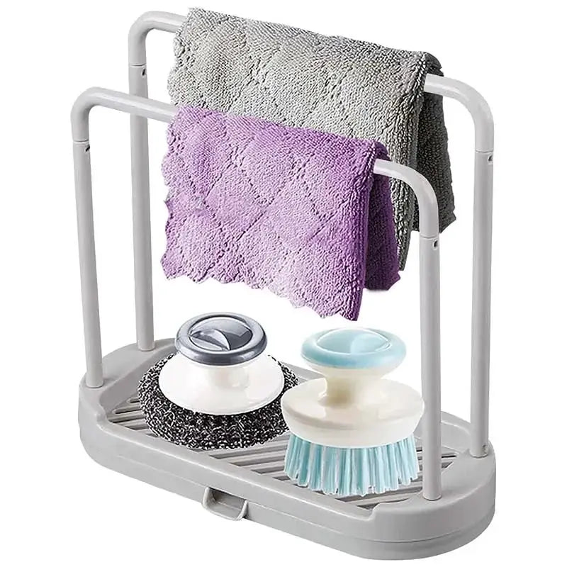 SwiftSavor Kitchen Rag Drain Stand Hygienic Ventilated Drainage Shelf For Sponges And Rags