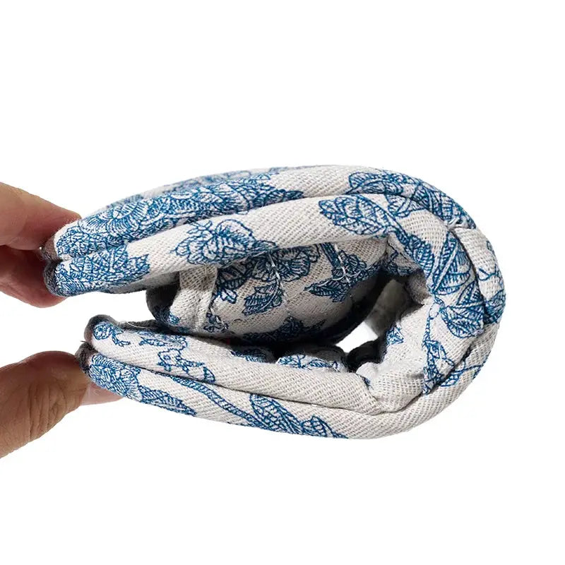 CloudWalk Floral Cotton Indoor Slippers Lightweight Anti Slip Comfort For Home Use