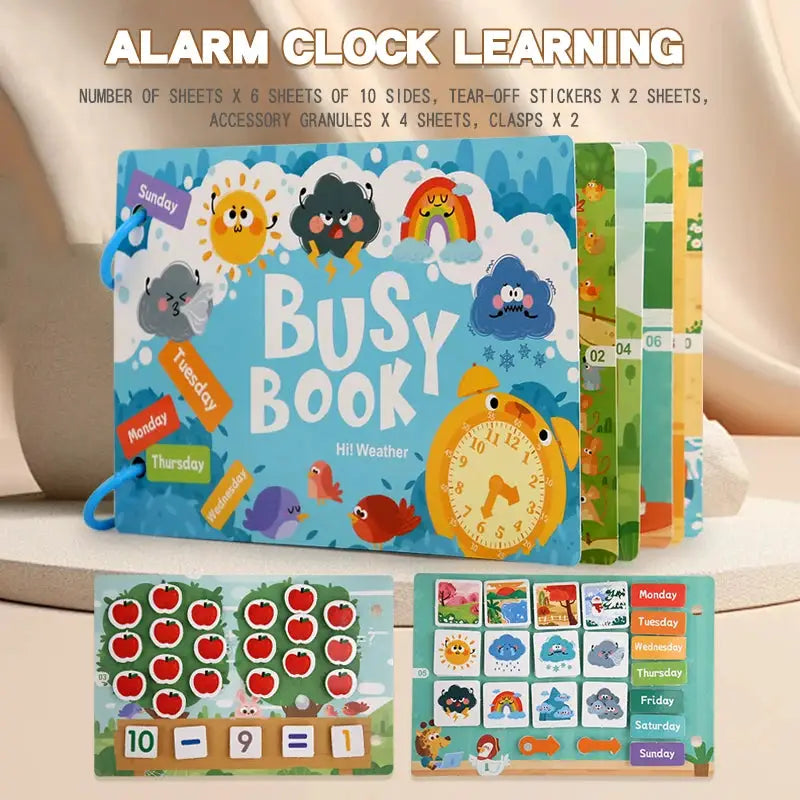 Montessori Baby Busy Book My First Quiet Book For Early Learning Educational Toy With Matching Games For Babies