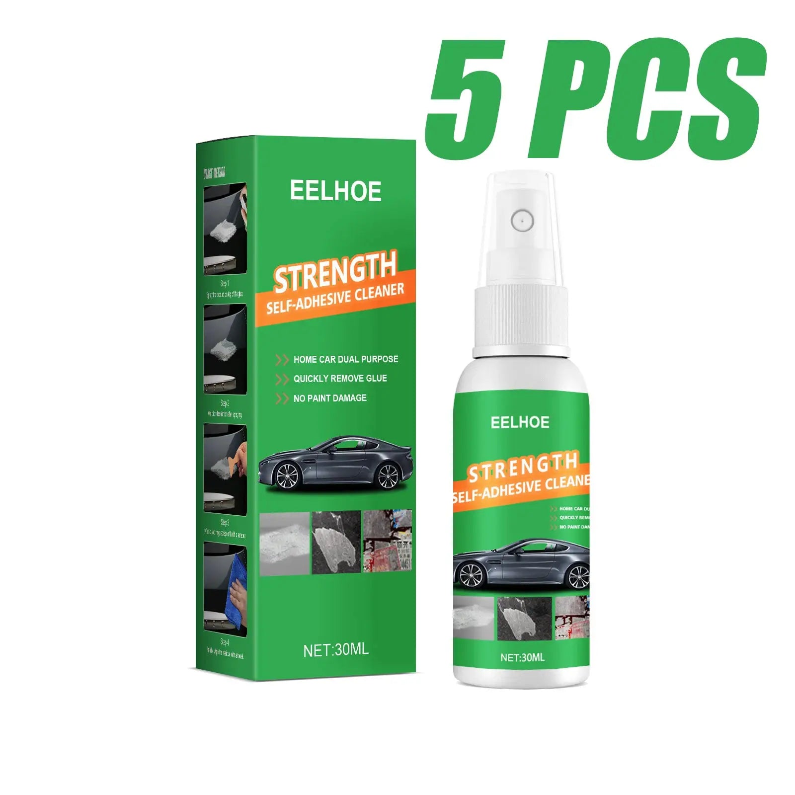 All Purpose Adhesive Remover Spray Glass Sticky Residue Cleaner 30ml
