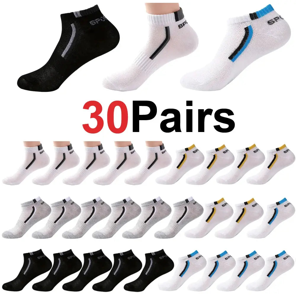 Mens Anti Slip Ankle Boat Socks Five Pairs For Business And Sports Breathable Sweat Resistant Odor Resistant Comfortable