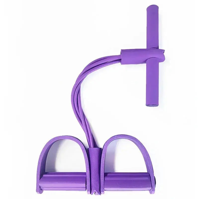 Four Tube Pedal Tensioner Home Fitness Equipment For Yoga Abdominal Strengthening With Elastic Band Tension Rope