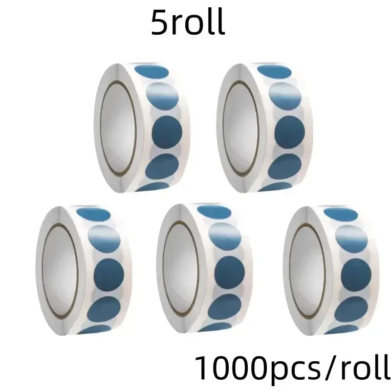 1000 Color Dot Label Stickers Coated Paper Round Sticker Rolls for Color Coding Kawaii Stationery Aesthetic