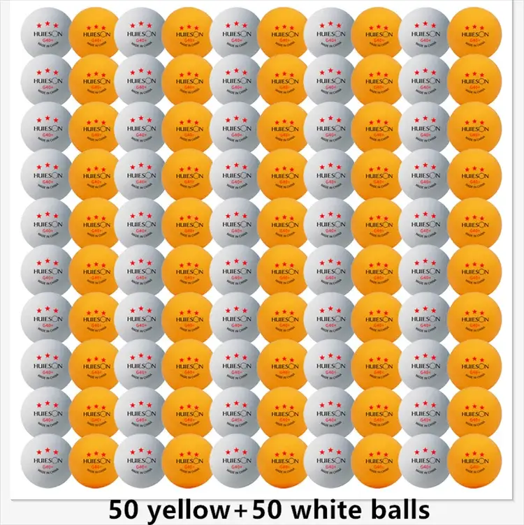 Huieson 3 Star Ping Pong Balls 50 To 100 Pieces ABS 40 Plus New Material Competition Table Tennis Balls