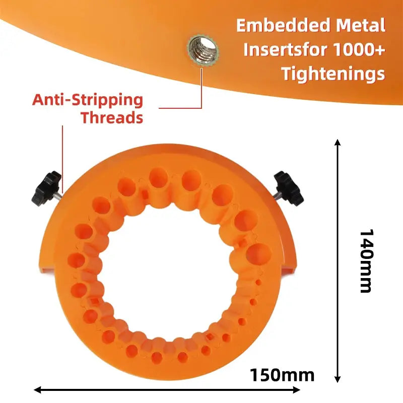 Anti Stripping Angle Grinder Drill Bit Sharpener 2 To 13 Mm 20 Holes With Thread Inserts Fits 115Mm And 125Mm Grinders
