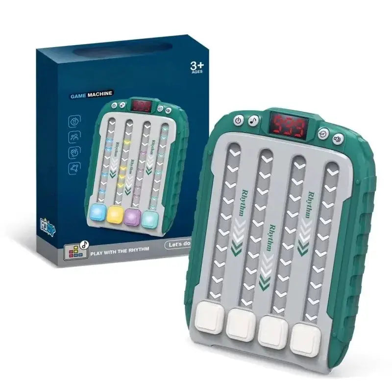 Electronic Music Puzzle Game Machine Montessori Travel Toy Light Up Sensory Educational Tabletop Game for Kids