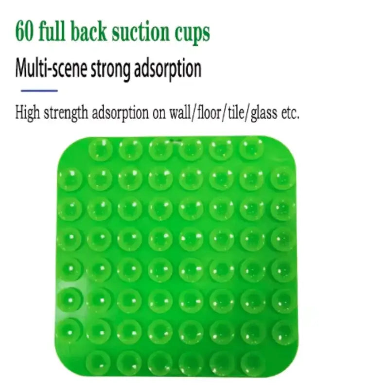 Pet Lick silicone mat for dogs; bright green slow-feeder with suction cups.