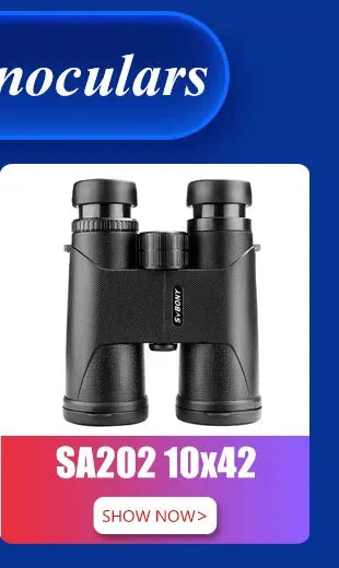SVBONY SV47 binoculars in black, compact bird-watching optics