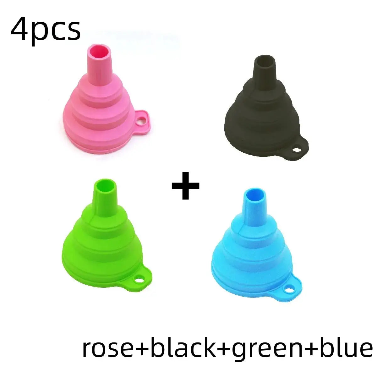 Mini Foldable Silicone Funnel Collapsible Portable Fuel Hopper Oil Beer Kitchen Accessories