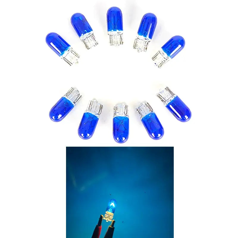 Car bulbs Simples Market blue glass T10 W5W 501 12V, 10-pack