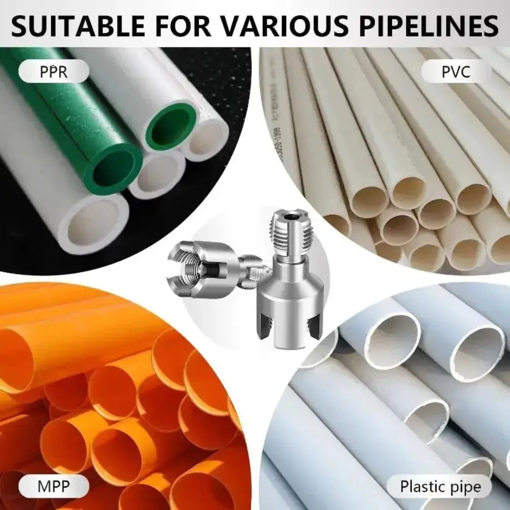 Integrated Internal And External Pipe Threading Tool Kit For Electric Drill PVC Pipe Threader