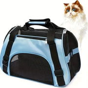 Portable Pet Carrier Bag Breathable Mesh For Small Dogs And Cats Travel Outdoor Handbag