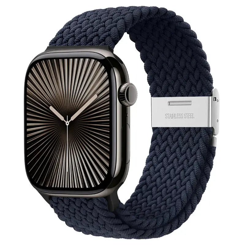 Strap For Apple watch band 46mm 45mm 44mm 49mm 40mm 41mm 42mm Braided loop correa bracelet iWatch series 10 8 9 7 5 2030