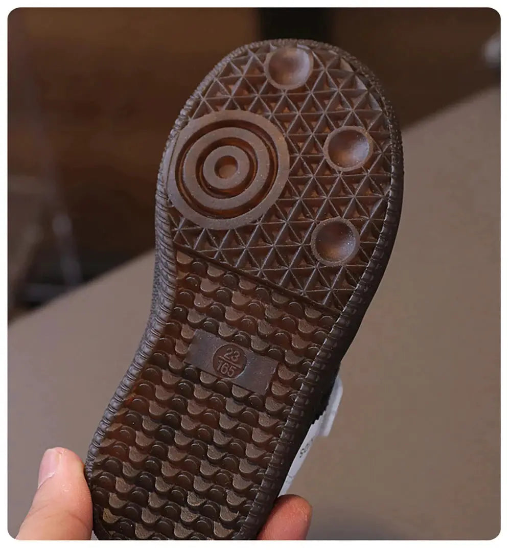 Fashion Sport Shoes For Children PU Leather Ergonomic Kids Sneakers Soft Soles Lightweight Boys Girls Tennis Shoes