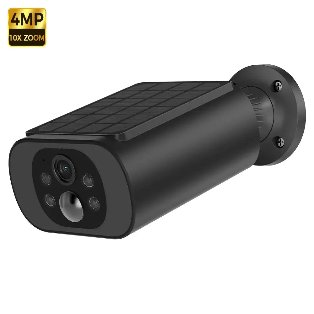 ALEVIO 2.5K Outdoor Solar Wireless Camera with AI Detection Human Pet Vehicle PIR Motion Light Night Vision and Battery