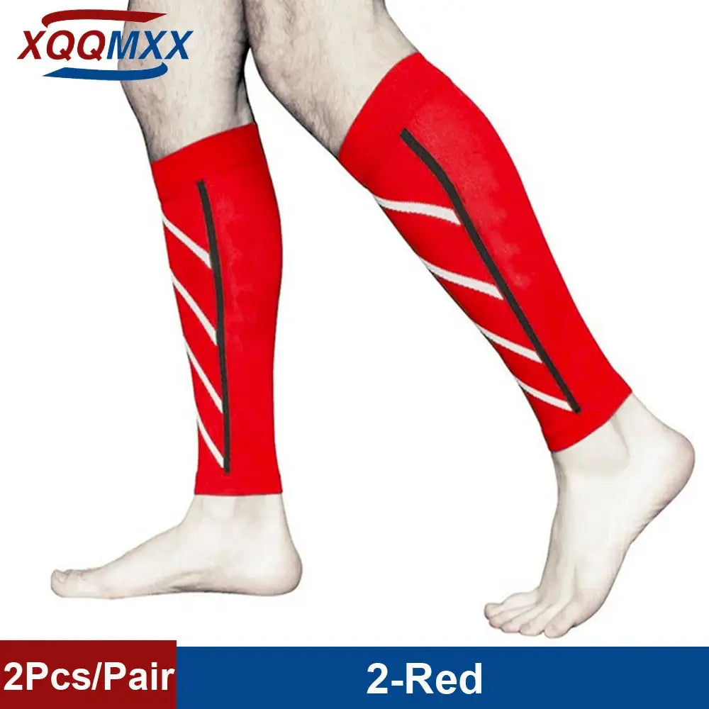 Compression Calf Sleeves For Men And Women 20 To 30 MmHg Footless Shin Splint Relief For Running Cycling