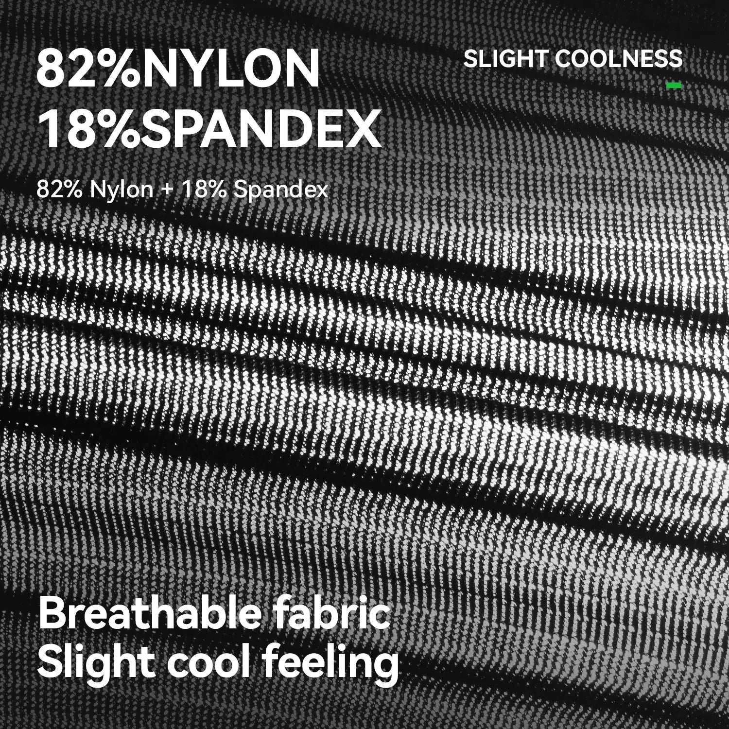 Rockbros lightweight sport pants fabric close-up; 82% nylon, 18% spandex, breathable