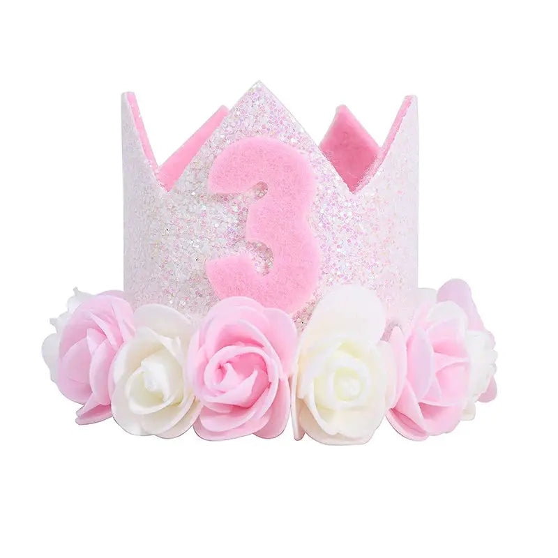 First Birthday Crown Hat For Kids Pink Party Decor Cute Birthday Party Hat For Boys And Girls