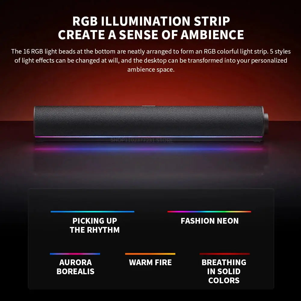 XIAOMI Redmi computer speaker with RGB ambient light strip, Bluetooth 5.0, built-in microphone
